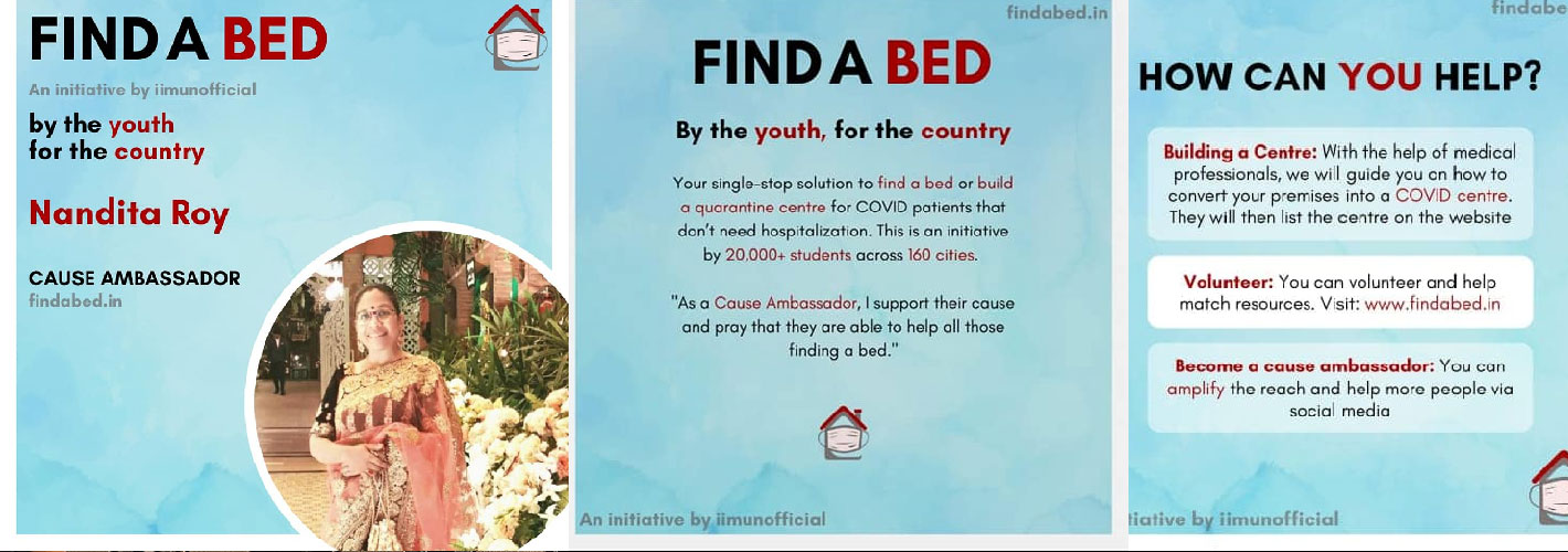 FIND A BED - An Initiative by IIMUNofficial